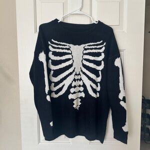 Black Skeleton Sweater